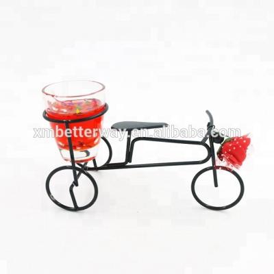 China Elegant Quarter Penny Bicycle Candle Holder Centerpiece for sale