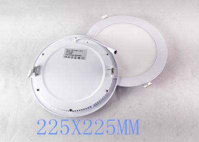 China 22.5CM Diameter Round LED Flat Panel Lights , 18W LED Panel CE ROHS Certificated for sale