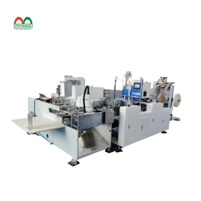 China FY-88 Fully Automatic Twisted Bag Paper Sack Rope Paper Handle Making Gluing Machine Combination for sale