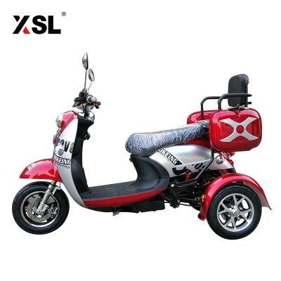 China Red Cheap Passenger 60V 1000W Electric Tricycle Passenger With LED Lights for sale