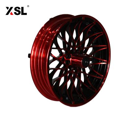 China Motorcycle 12 Inch 2.75 Disc Brake Motorcycle Aluminum Alloy Wide Wheels for sale