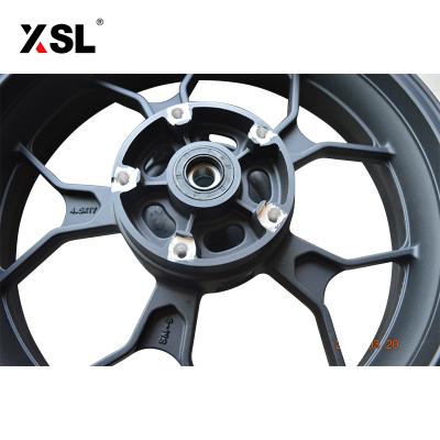 China Motorcycle 17 Inch 4.5 Motorcycle Aluminum Alloy Wheel Hub Wide Silver White Rims for sale