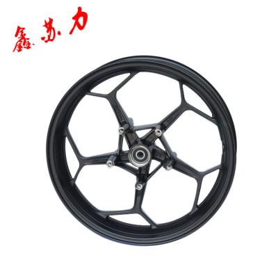 China Motorcycle Wheel Hub 17 Inch 3.0 Electric 5 Hole Disc Brake Front Wheel Aluminum Alloy Manufacturer Supply for sale