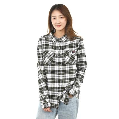 China Autumn New Style Fashion Women Anti-wrinkle Check Shirt Long Sleeve for sale