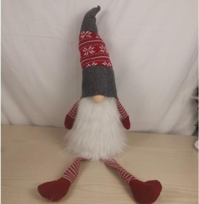 China PROTAURI Topper Beard Plush Christmas Tree, Grey/Red/White, 30 cm /12 inch for sale