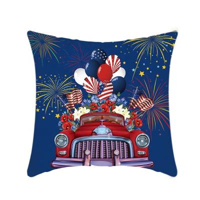 China Hotel 4th July Holiday Pillowcase Hat Sofa Housekeeping Pillowcase Monogrammed Holiday Party Cushion For Couch Car Decor Gift for sale