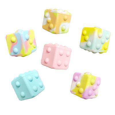 China Relieve Stress Anti-Anxiety 3D Rainbow Decompression Busy Person Jigsaw Puzzle Squeeze Balls Sensory Stress Popping Bubble Cube for sale