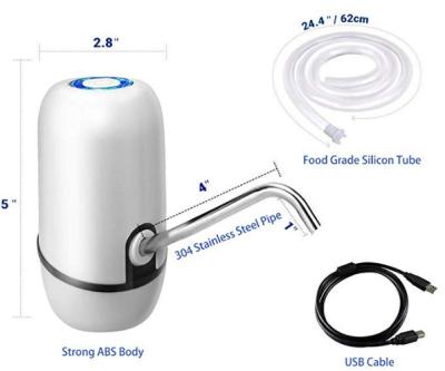 China 4W Automatic Bottled Water Pump With USB Rechargeable CE RoHS UL FCC Certification for sale