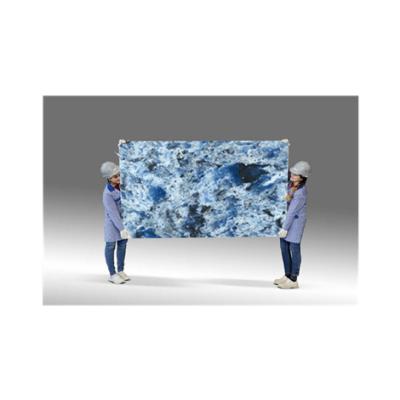 China Special Quartz Stone Design ABC Stone Polished Floor Wall Decoration Bathroom Medium Blue Marble Tile for sale