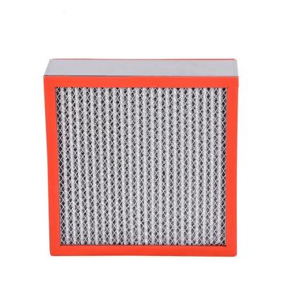 China Hotels Sell Well Manufacturer A/C Filter Air Filter Element H14 HEPA 99.99% Hepa High Temperature Filter for sale