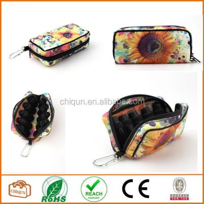 China 2016 Dongguan Chiqun Fashion 10 Bottles Essential Oil Carrying Case Bag Pouch Customized for sale