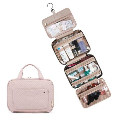 China Fashion Toiletry Bag Travel Bag with Hanging Hook, Water Resistant Makeup Bag Travel Cosmetic Organizer for Accessories, Shampoo, Full S for sale