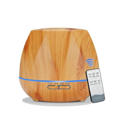 China Smart Hotel Fragrance Flower Led Wooden Ultrasonic Aroma Diffuser Portable Essential Oil Humidifier Electric Aroma Diffuser for sale