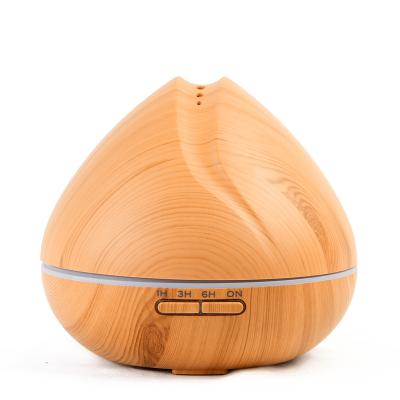 China Stock 400ml Ultrasonic Electric Aroma Diffuser Mini Aroma Diffuser Sprayer Wood Desktop Smart Wooden Arabic Humidifier Aroma Diffuser for sale