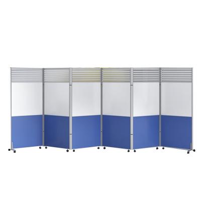 China Modern Portable Office Partition Panel Folding Screen School Classroom Partition Wall On Wheels for sale