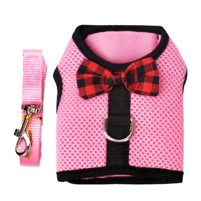 China Padded Amazon with Same Small Breathable Mesh Chest Strap Pet Dog Leash Rabbit Guinea Pig Squirrel Vest for sale