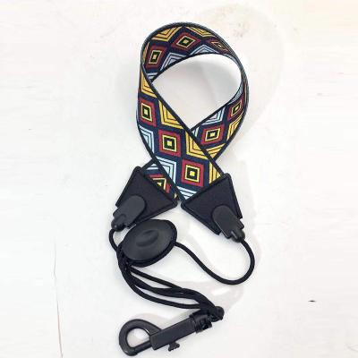 China Saxophone factory source saxophone musical instrument leather material accessories neck strap pattern polyester strap for sale