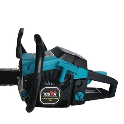 China Cheap Powerful Gasoline 45cc 52cc 58cc Professional 2-Stroke Garden Gasoline 5200 Chainsaw Motosega Manual Starter Chainsaw With Guide Bar for sale