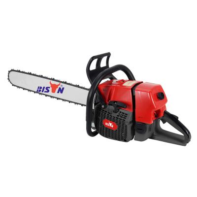 China 2-Stroke Bison Heavy Duty 5.2kw 2 Stroke Reasonable Price Best Engine 592cc 066 Chainsaw With Starter Grip for sale