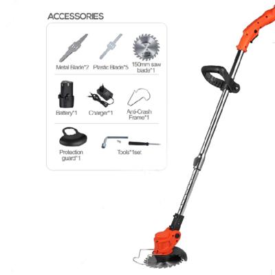 China 12V 26V Cordless Electric Handheld Telescopic Cordless Line Brush Trimmer Lithium Brush Cutter Grass Cutter for sale