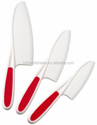 China Durable Nylon Kitchen Knife Set (3 Pieces) The Perfect Kids Knife Lettuce Knife and Safe for sale