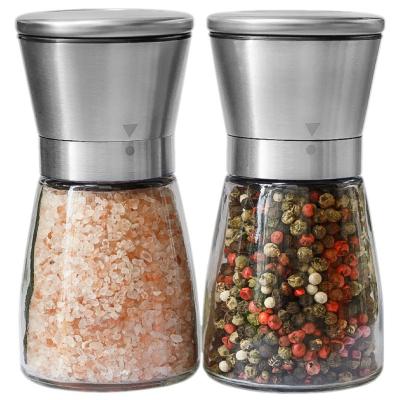 China Sustainable Salt and Pepper Grinder Set - Salt and Pepper Shakers for the Professional Chef - Best Spice Grinder with Brushed Stainless Steel for sale