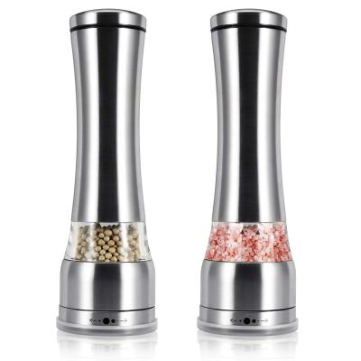 China Sustainable Pepper Grinder - Sea Salt and Pepper Shakers Set of 2, Smooth and Effortless Manual Mills Shakers, Adjustable Coarseness for sale