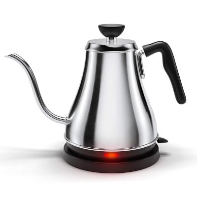 China 360 Degree Rotating Gooseneck Base Electric Kettle - Quick Boil Electric Kettle Water Heater for Pour Over Coffee and Tea - 1L Water Heater Tea Kettle for sale