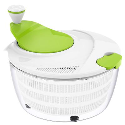 China Large 4 Liter Fruit And Vegetable Dryer BPA Quick Dry Design Sustainable Salad Spinner Free Dry And Drain Lettuce&Vegetable for sale