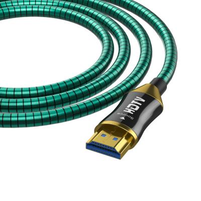 China Camera Factory price 8k fiber HDMI long cable Blue metal sheathed fiber HDMI cable for sale