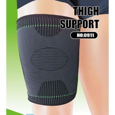 China Soft Compression Shin Guard Thigh Pad Soccer Football Kick Boxing for sale