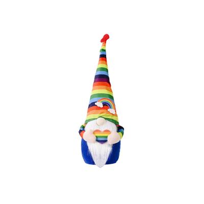 China New Durable Home Decor Elf Stuffed Colorful Doll Rudolph Faceless Doll Rainbow Dwarf Doll Creative Gift for sale