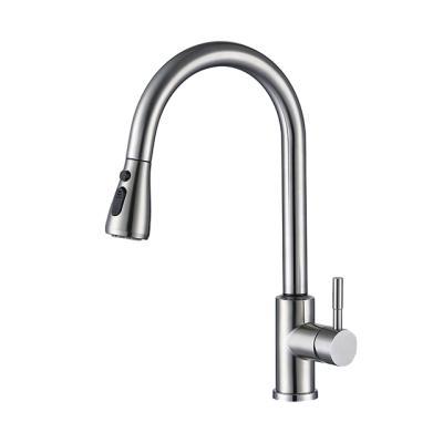 China Sense Faucets Dual Functions 304 Stainless Steel Touch Control Smart Sensor Pull Out Sprayer Sink Kitchen Faucets for sale