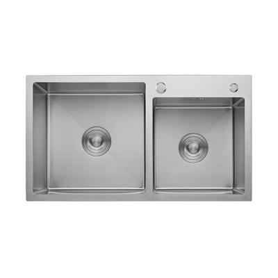 China Without Bowl 304 Stainless Steel Double Faucet Modern Farmhouse Kitchen Sink zu verkaufen