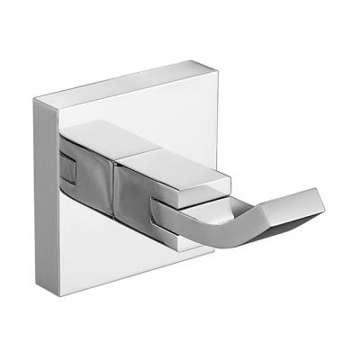 China Modern Factory Wholesale Modern Chrome Bathroom Robe Wall Mounted Polished Hook for sale