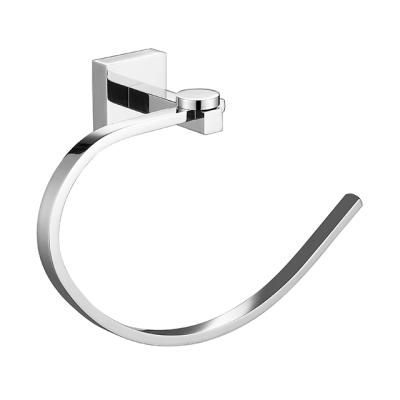 中国 Durable High Quality Hotel Bathroom Accessory Chrome Hand Unique Brass Towel Ring 販売のため