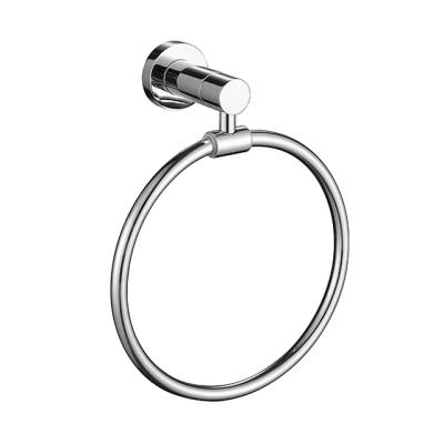 China Unique Polished Chrome Towel Rack Ring Manufacturers Modern Bathroom Accessories à venda