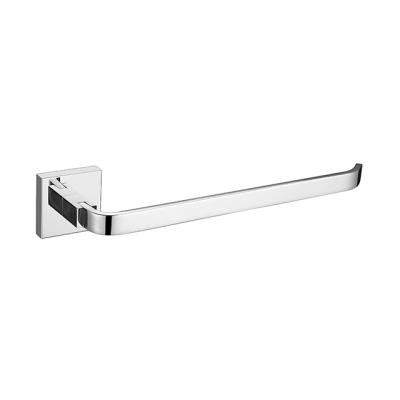 Cina Modern European Solid Brass Chrome Square Towel Ring Holder in vendita