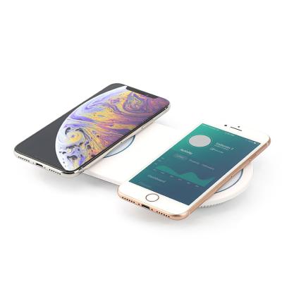 China Top Selling Devices 2021 Qi-enabled Fast Wireless Charger Phone 15W Dual Fast Charging Pad 2 In 1 Wireless Charger for sale