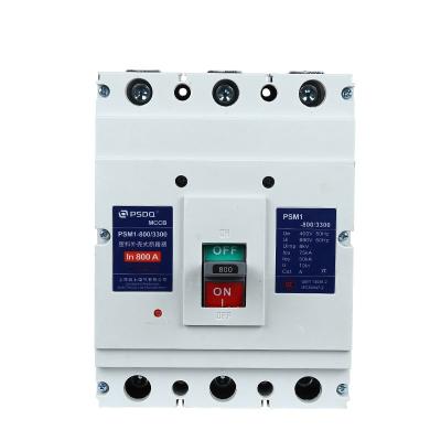 China Hot Selling Professional Safety MCCB 800a/3 Phase Circuit Stabilizer Industrial Breaker PSM1-800/3P for sale