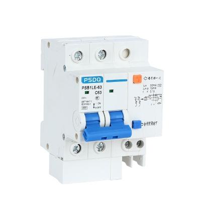 China Factory Supply Low Price Leakage Protection 2 Phase Small High End Circuit Breaker PSB1LE-63/2P for sale