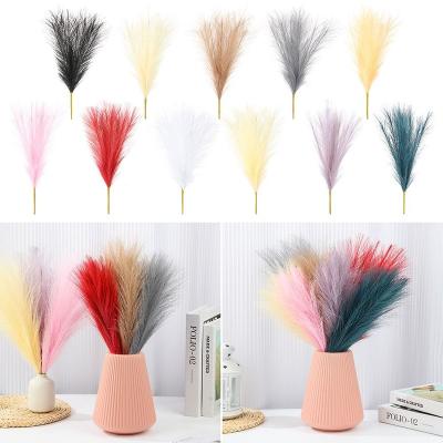 China Pampas Grass Decoration Plant Fashion Home Gifts at Holiday Wedding Party 45cm Artificial Silk New Year Vase DIY Bouquet for sale