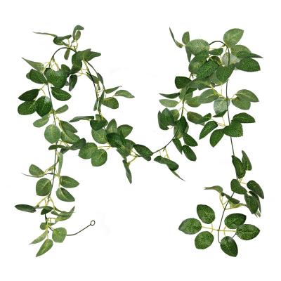 China Fake Ivy Garden Background Decor Hanging Baskets Wedding Arch Artificial Flowers Rose Leaf Garland Vine Hotel Home Decoration for sale