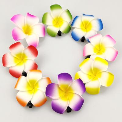 China Natural Hair Accessories Plumeria Direct Selling Touch Frangipani Pe Foam Artificial Flower for sale