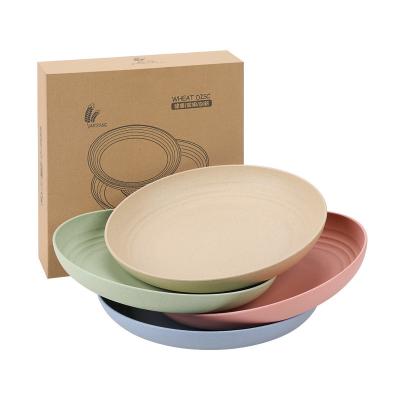 China Viable Nordic Colorful Plastic Reusable Restaurant Food Dessert Hot Selling Dinner Dish Eco Friendly for sale