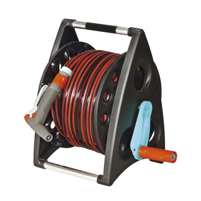 China Adjustable Self-Retracting Fixed 30M High Pressure Garden Water Hose Reel With 20M 1/2