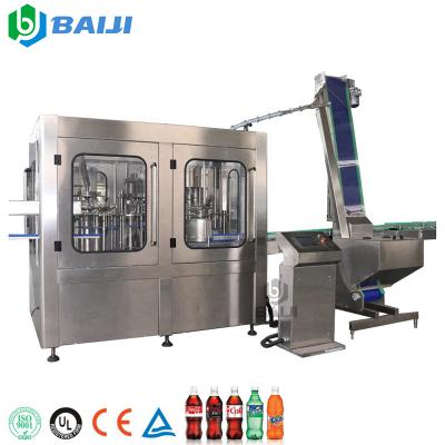 China Automatic aluminum beverage/pet cans/glass bottle filling bottling machine to make carbonated soft drink for sale