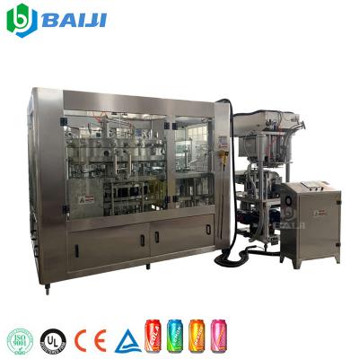 China Automatic Easy Open Beverage Foil Can Soft Drink Filling Sealing Machine / Beverage Can Seamer for sale