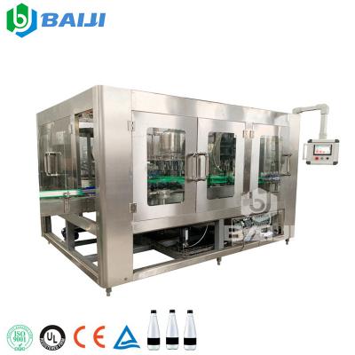 China Beverage Glass Bottle Full Automatic Mineral Water Bottling Machine Filling Capping Line for sale