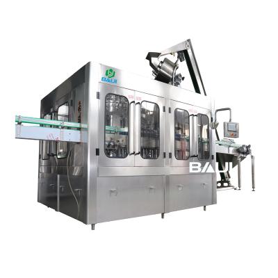 China Carbonated Beverage Glass Bottle Filling Machine Wine/Beer/Liquor Production Line 3 In 1 Monoblock for sale